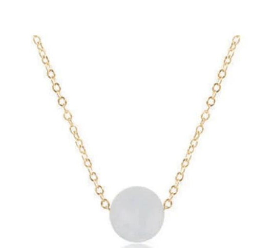 16" Necklace Gold - Admire Aquamarine