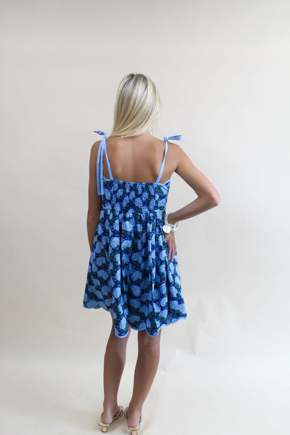 Hydrangea Indigo Dress