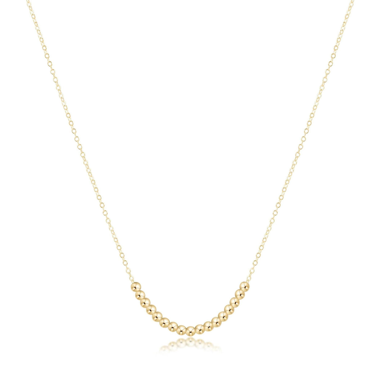 16" necklace gold - beaded bliss small gold