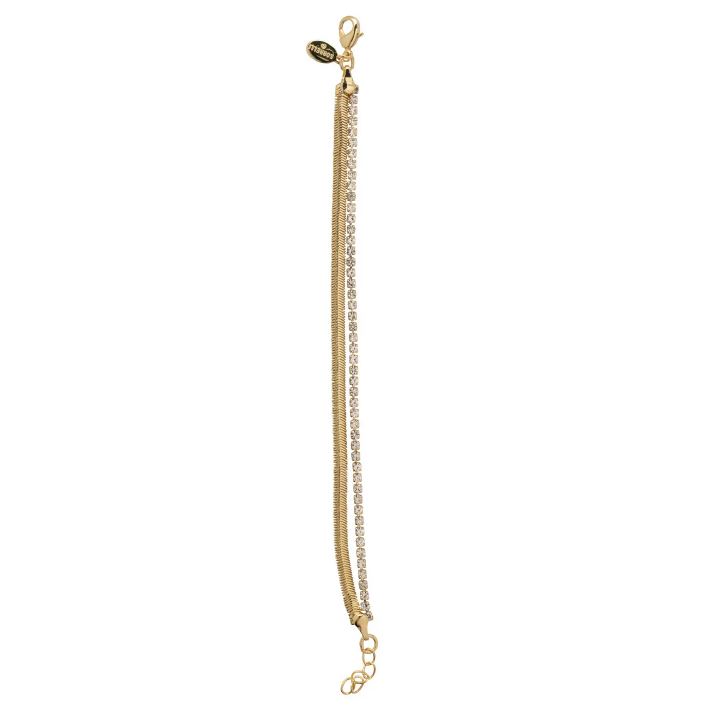 Mini Crystal Snake Chain Tennis Bracelet