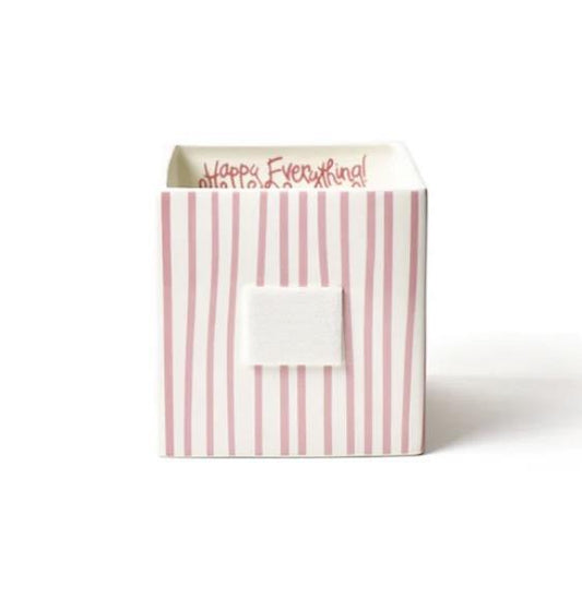 Pink Skinny Stripe Medium Mini Nesting Cube