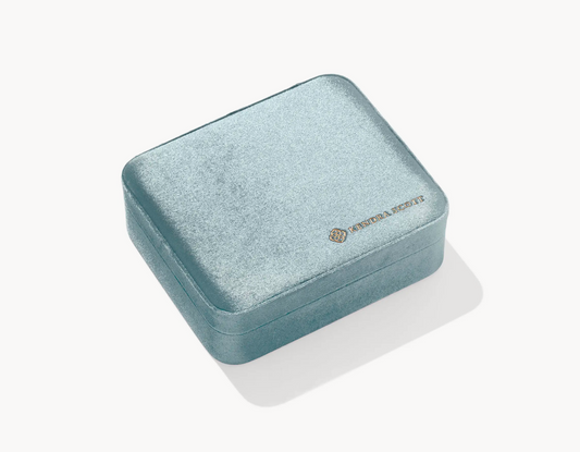 Mattie Large Case Light Blue Velvet