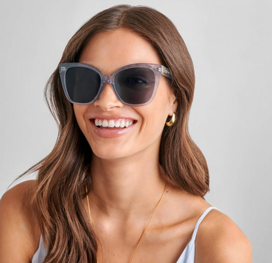 Mykonos  Sunglasses Blue Transparent