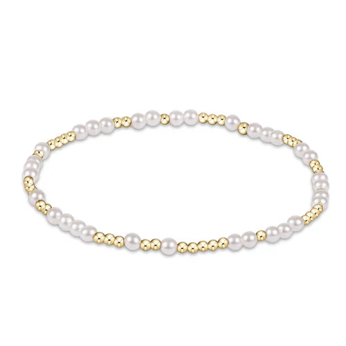 extends hope unwritten 3mm bead bracelet - pearl