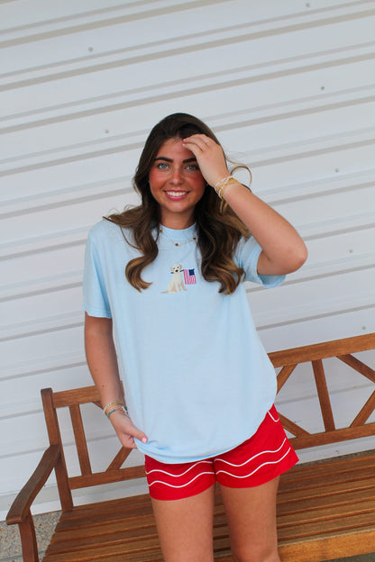 Cambray Flag Embroidered T-shirt