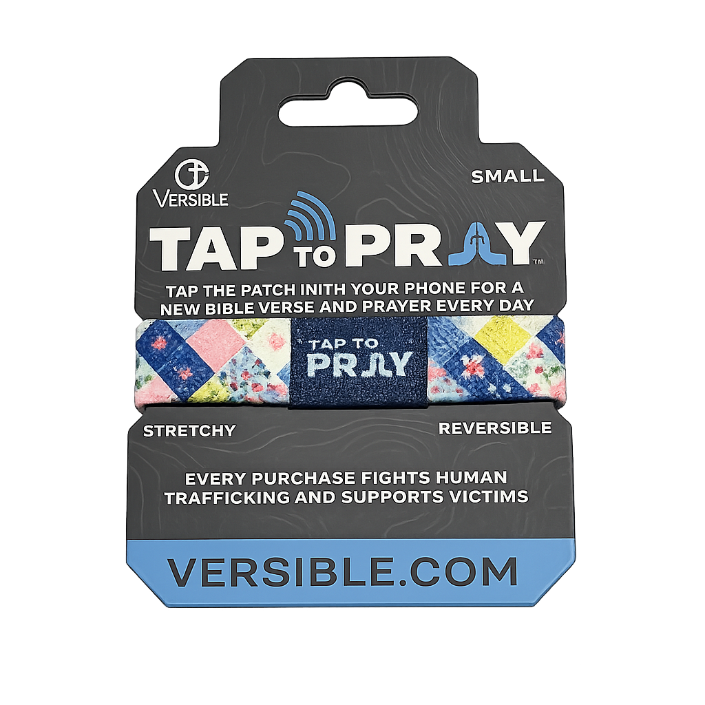 Tap To Pray Wristband - Patchwork Love Like Jesus