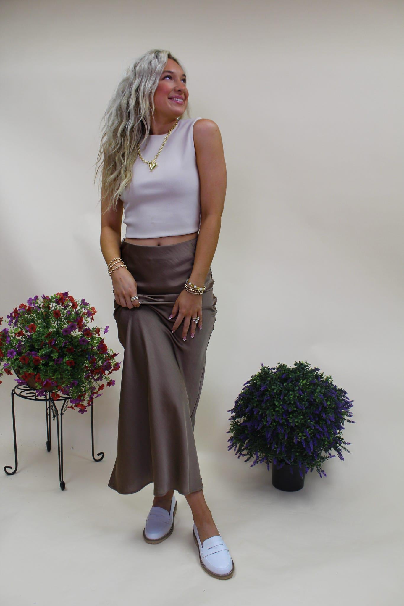 Maren Mocha Skirt