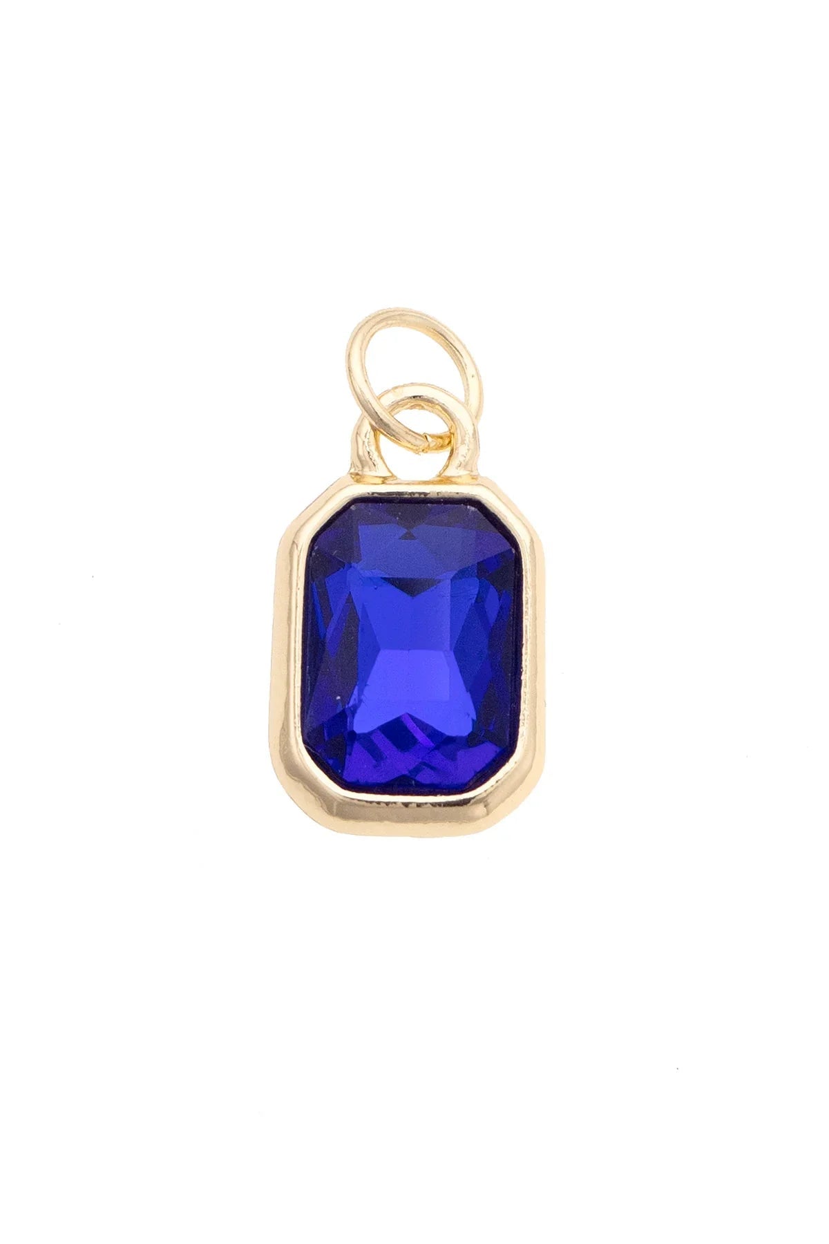 Emerald Cut Rhinestone Charms