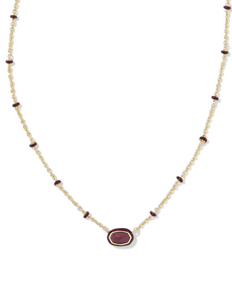 Mini Elisa Enamel Pendant Necklace