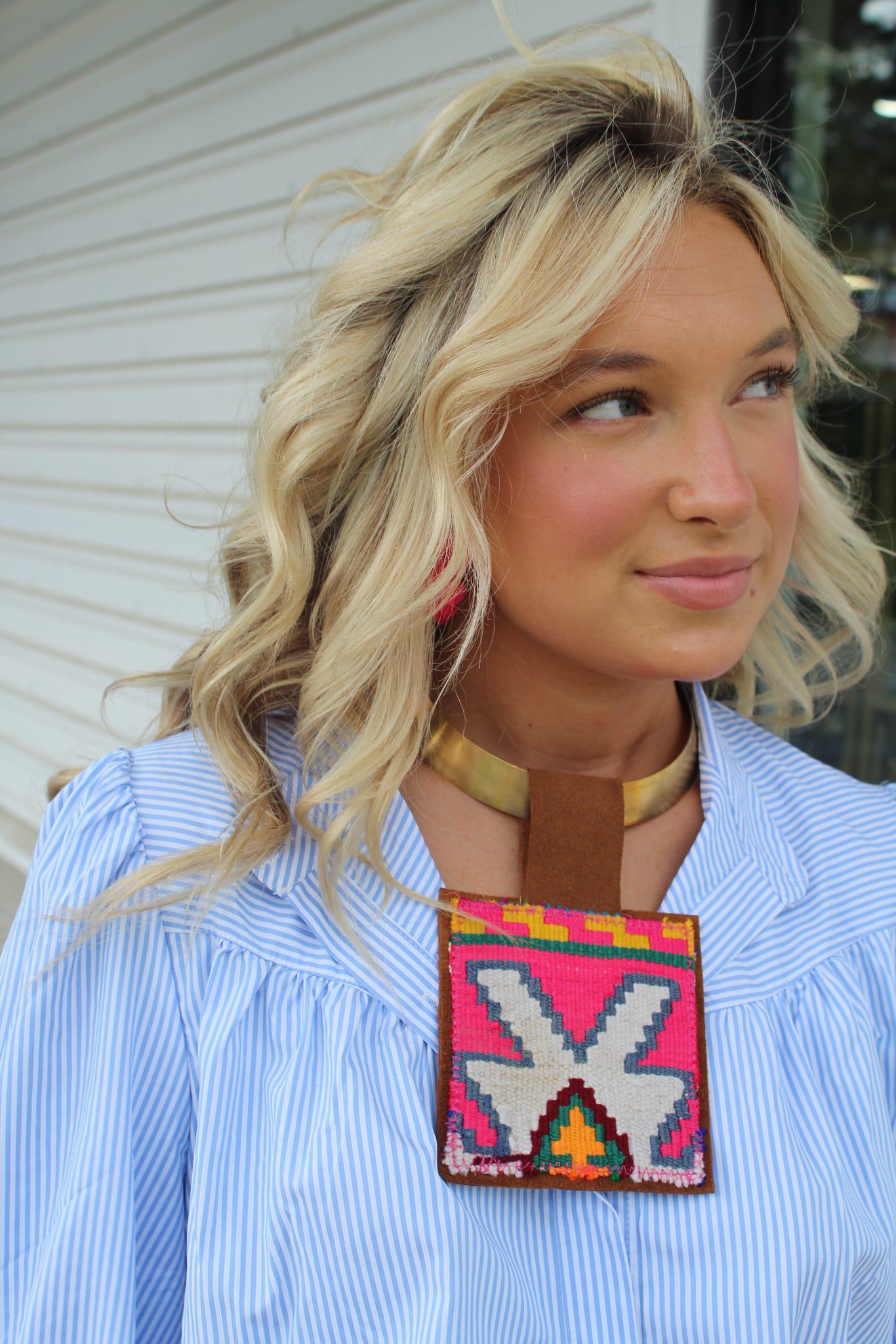 Kilim Pendant Necklace