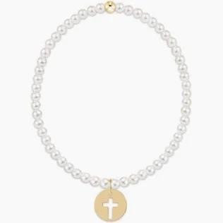 Classic Pearl 3mm Blessed Disc Bracelet