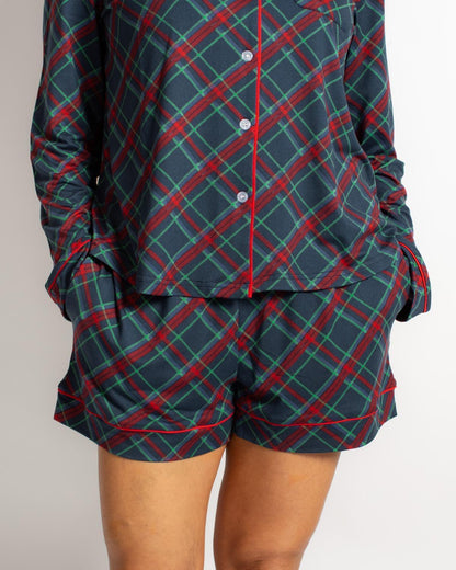 Layton Plaid Pajama Sleep Shorts