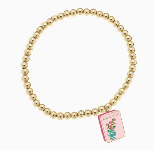 Mahjong Tile Bead Bracelet