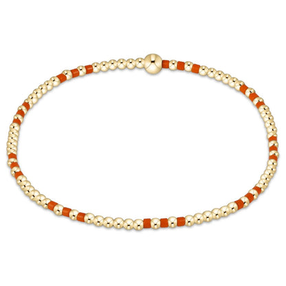Gameday Hope Joy Pattern 2mm Bead Bracelet