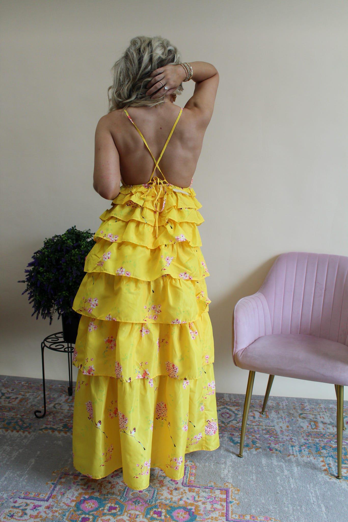 Callie Song Bird Yellow Dress