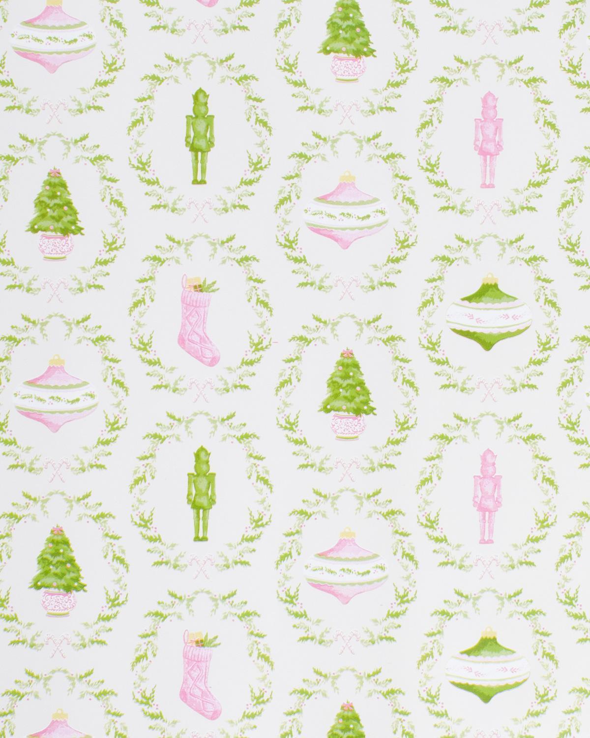 Nutcracker Trellis Gift Wrapping Paper