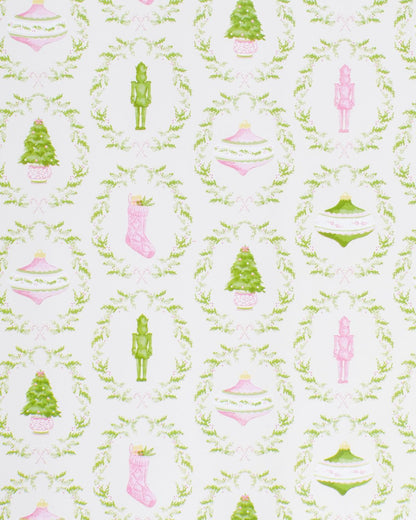 Nutcracker Trellis Gift Wrapping Paper
