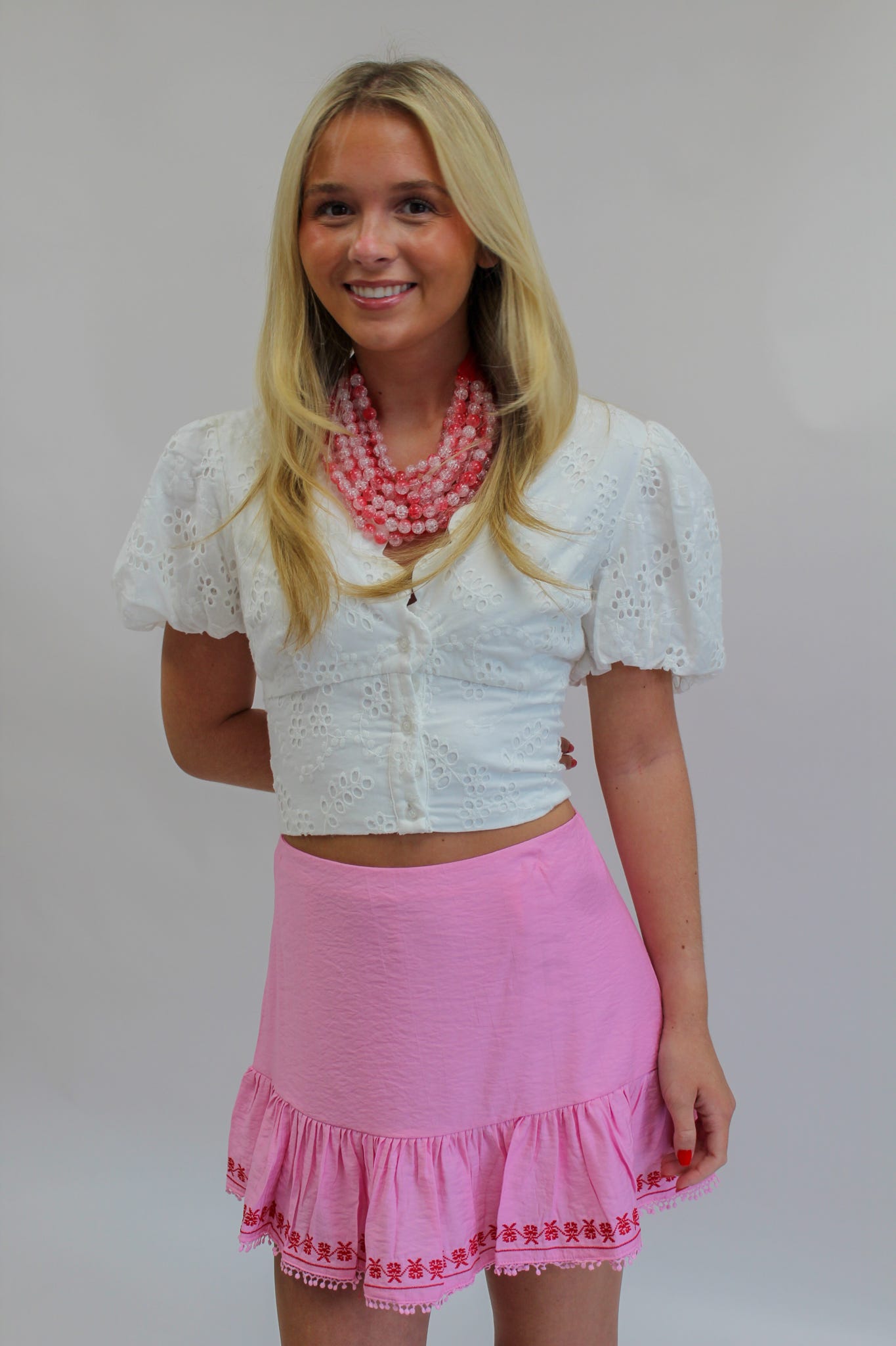 Street Siren Mini Skirt in Pink