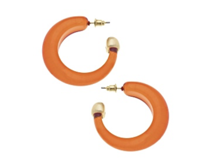 Brady Resin Hoop Earrings