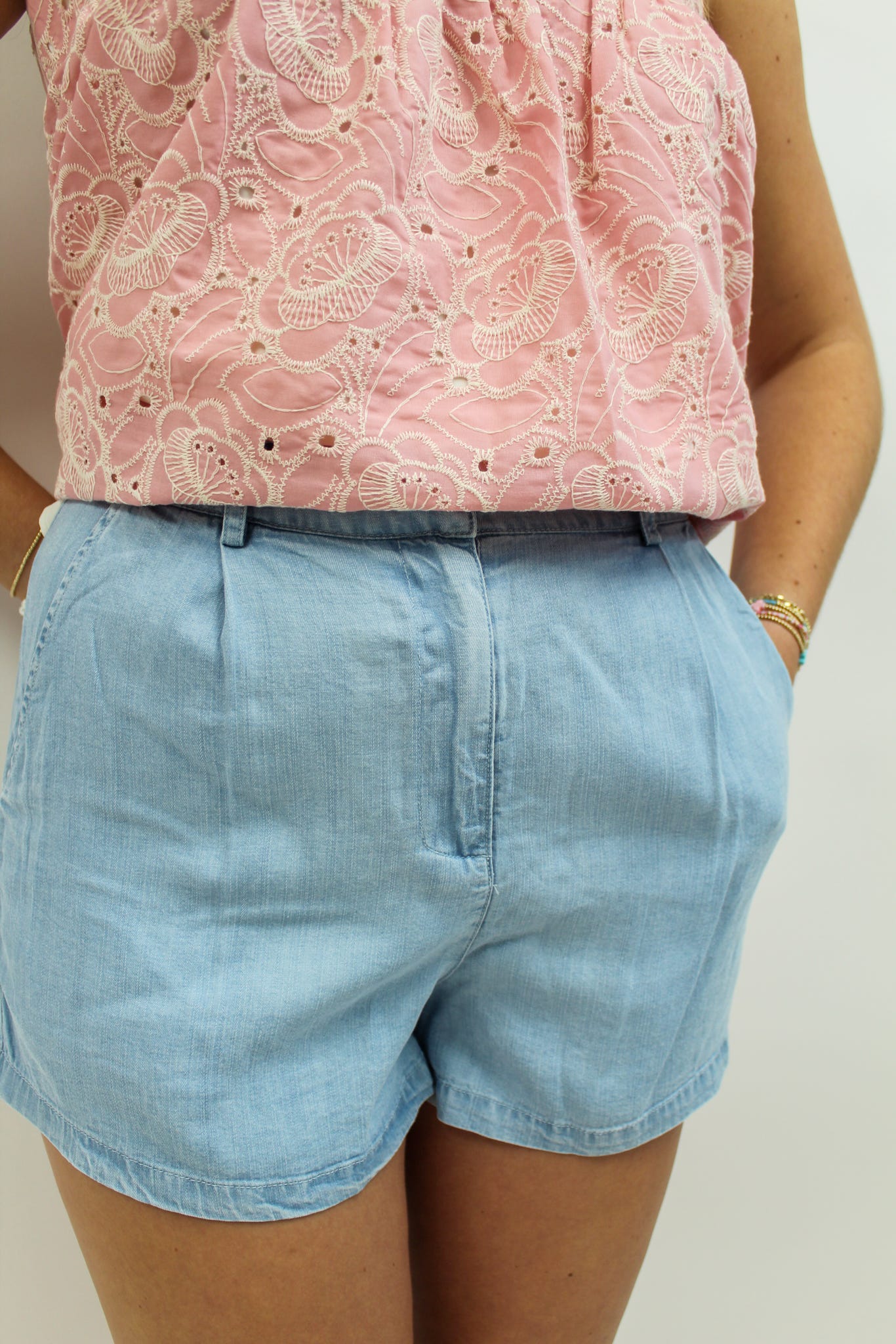Aura Light Denim Short