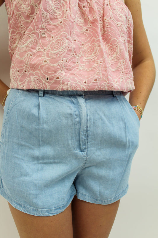 Aura Light Denim Short