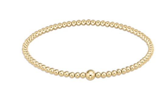 Classic Gold 3mm Bead Bangle