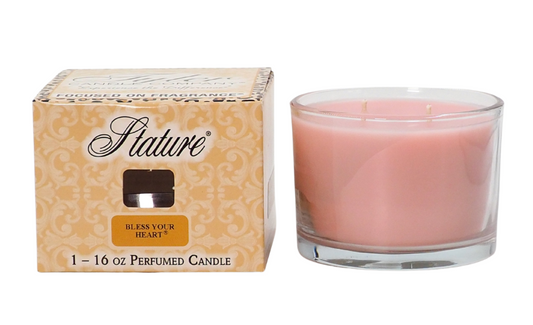 16oz Stature Perfumed Candle (Clear Glass)