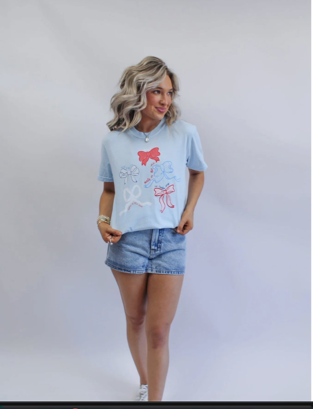 Bows Tee Top