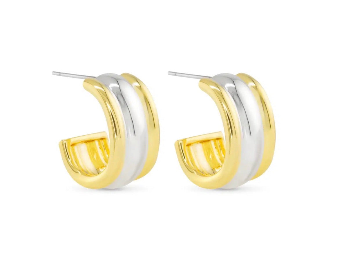 Gold & Silver Fiona Earrings