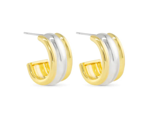 Gold & Silver Fiona Earrings
