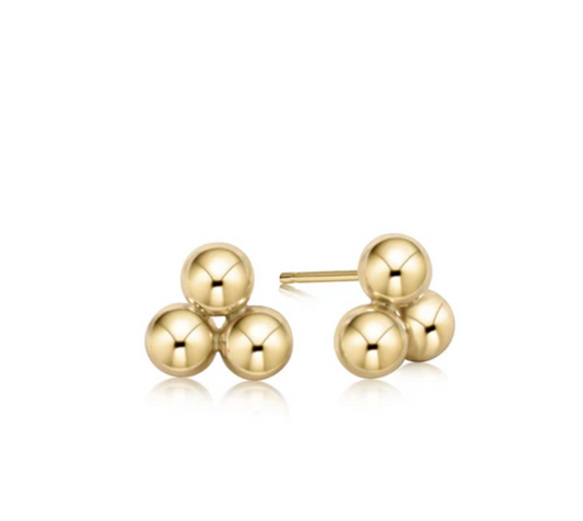 Classic Cluster Stud - 6mm Gold