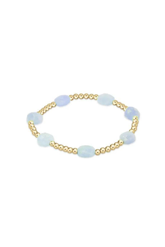Admire Small 2mm Gold- Aquamarine