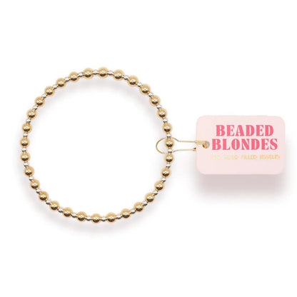 Mini Katy Bracelet in Gold with Silver