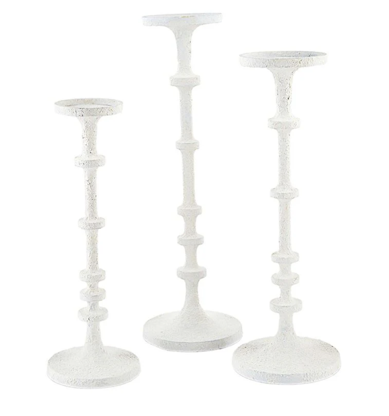 White Metal Candlestick