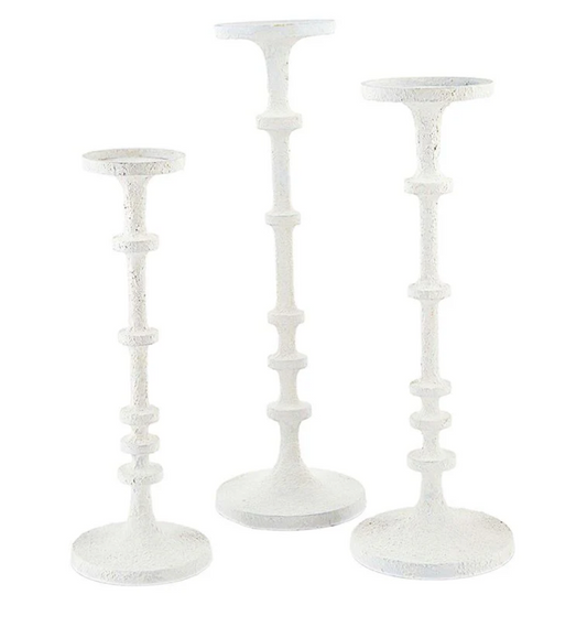 White Metal Candlestick