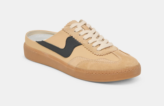 Notice Velcro Tan Multi Suede