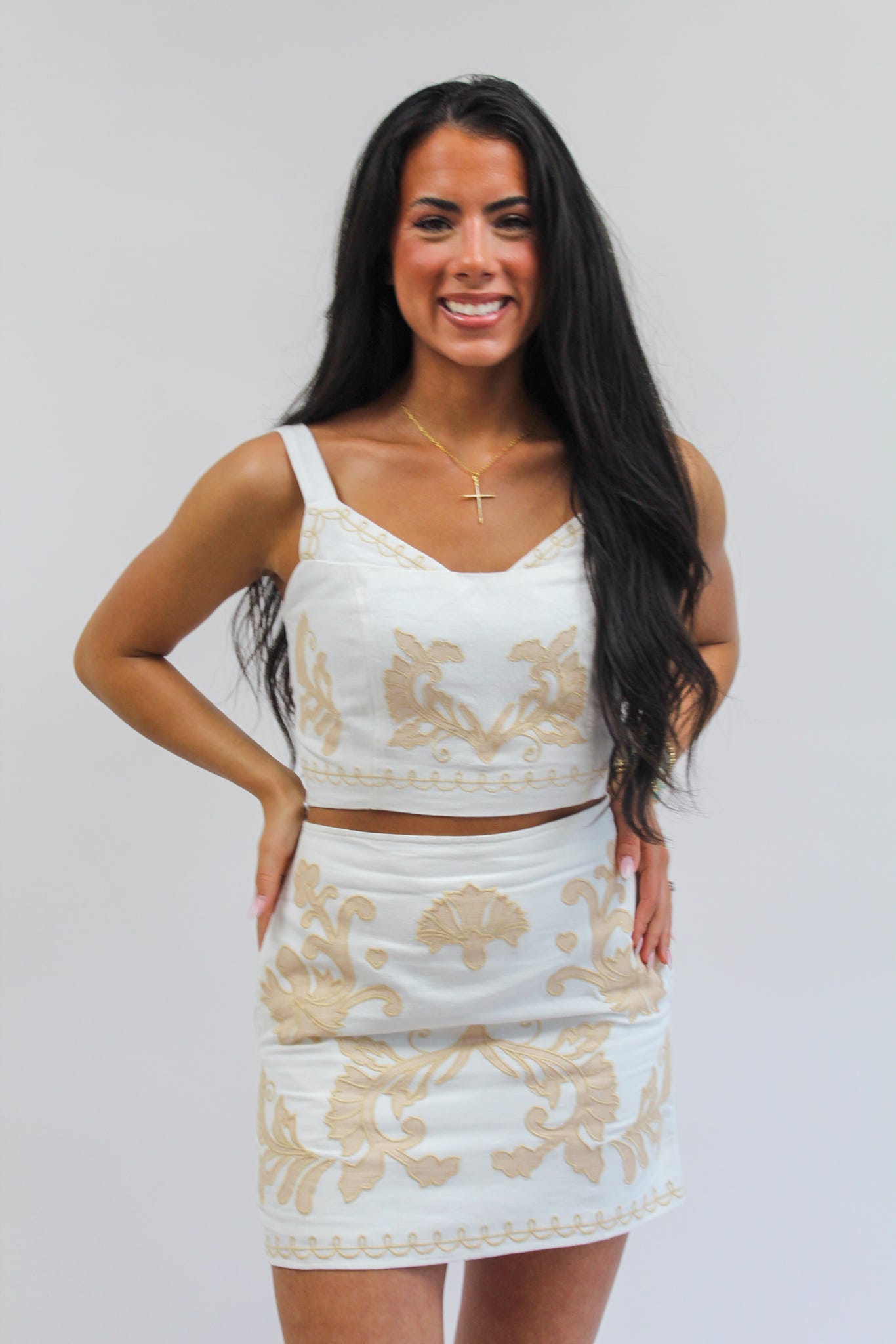 Saturday by the Shore Embroidered Top