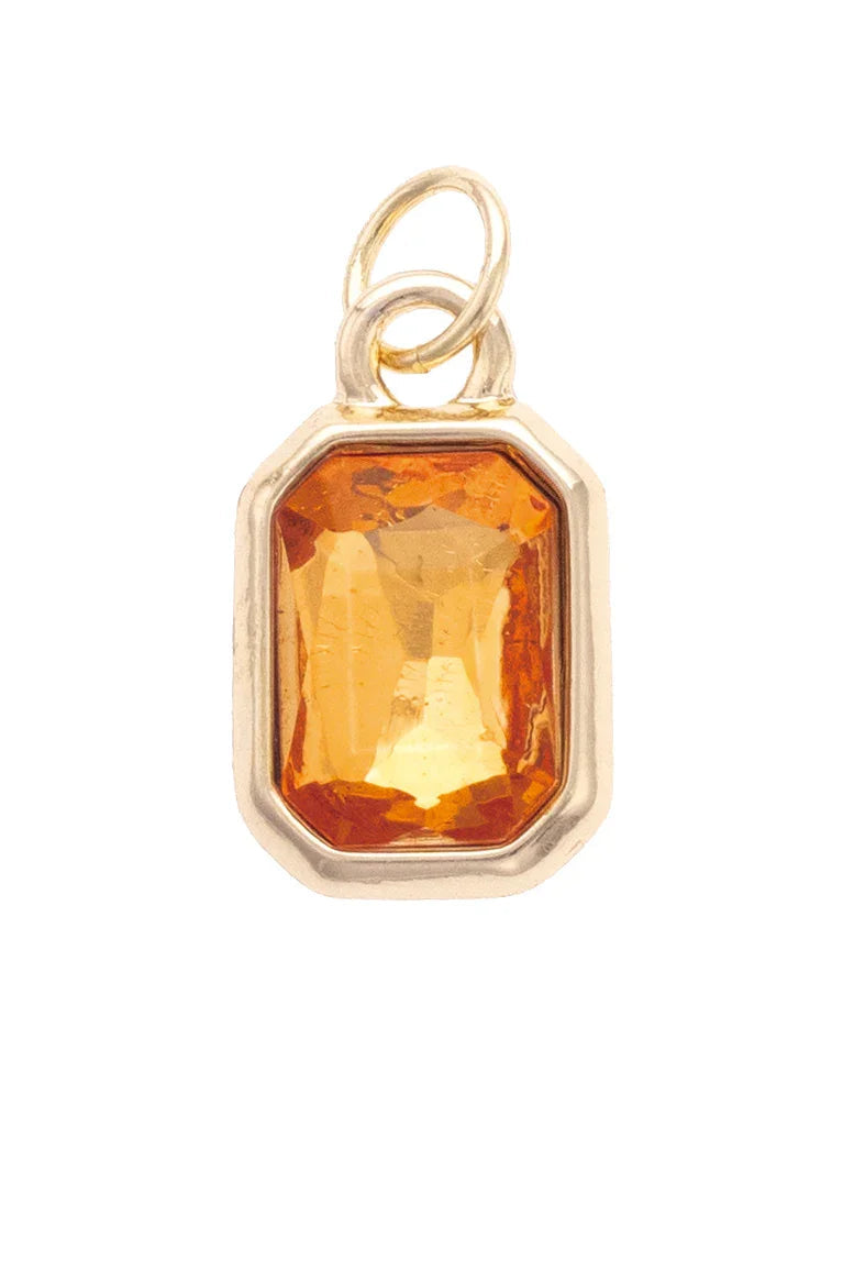 Emerald Cut Rhinestone Charms