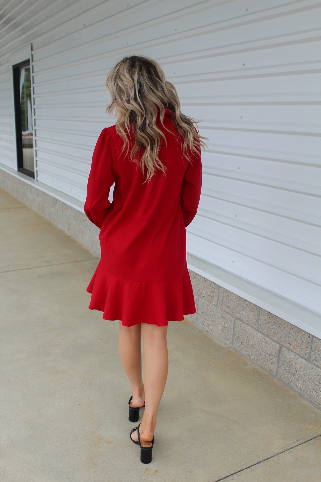 Who's That Girl Wine Dress