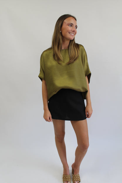 Uptown After Dark Black Skort