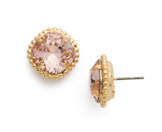 Cushion-Cut Solitaire Stud Earrings