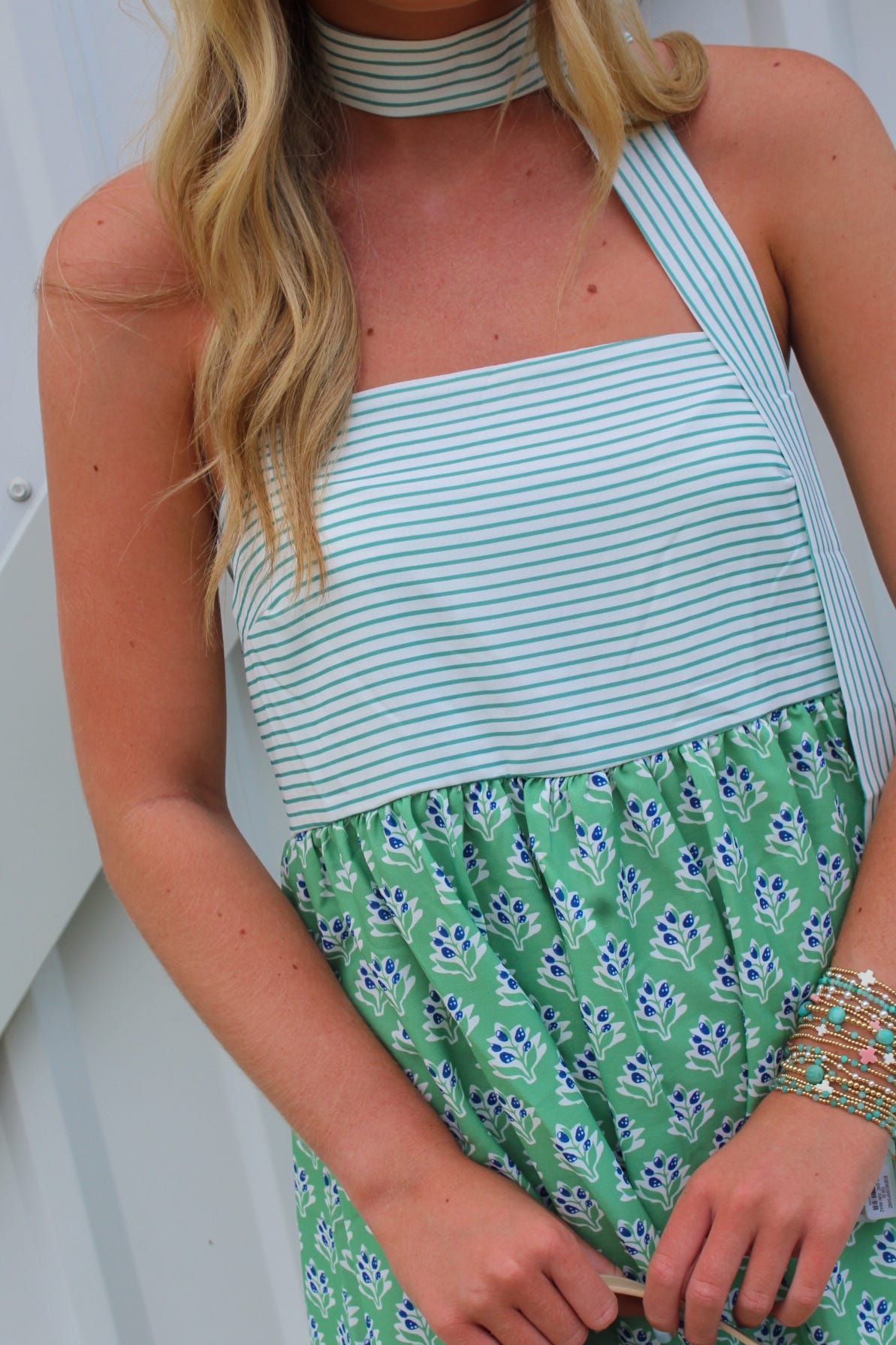 Garden Stroll Strapless Mini Dress