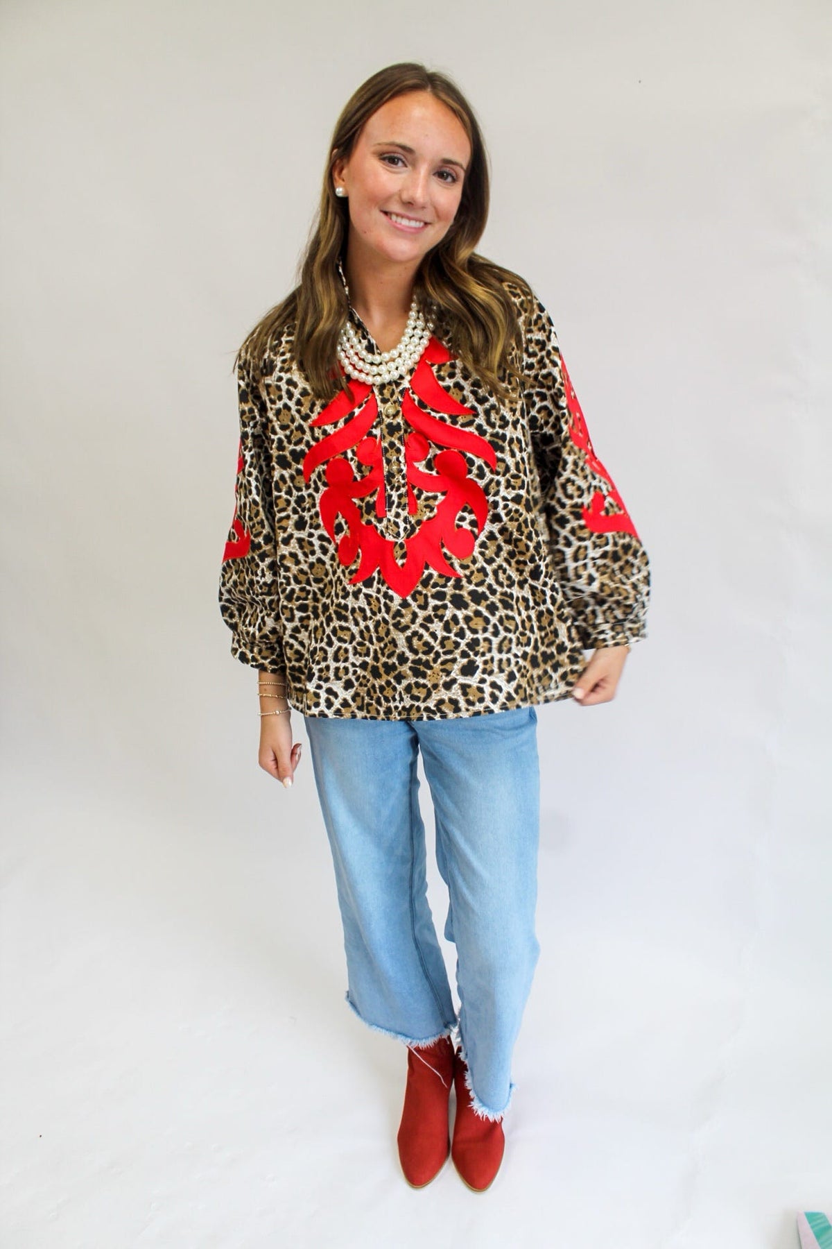 Ruby's Cheetah Top