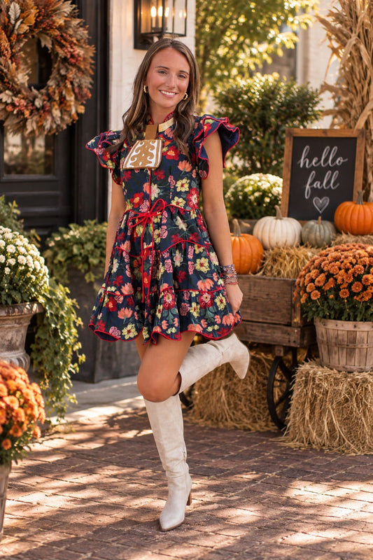 Wildflower Whimsy Mini  Dress
