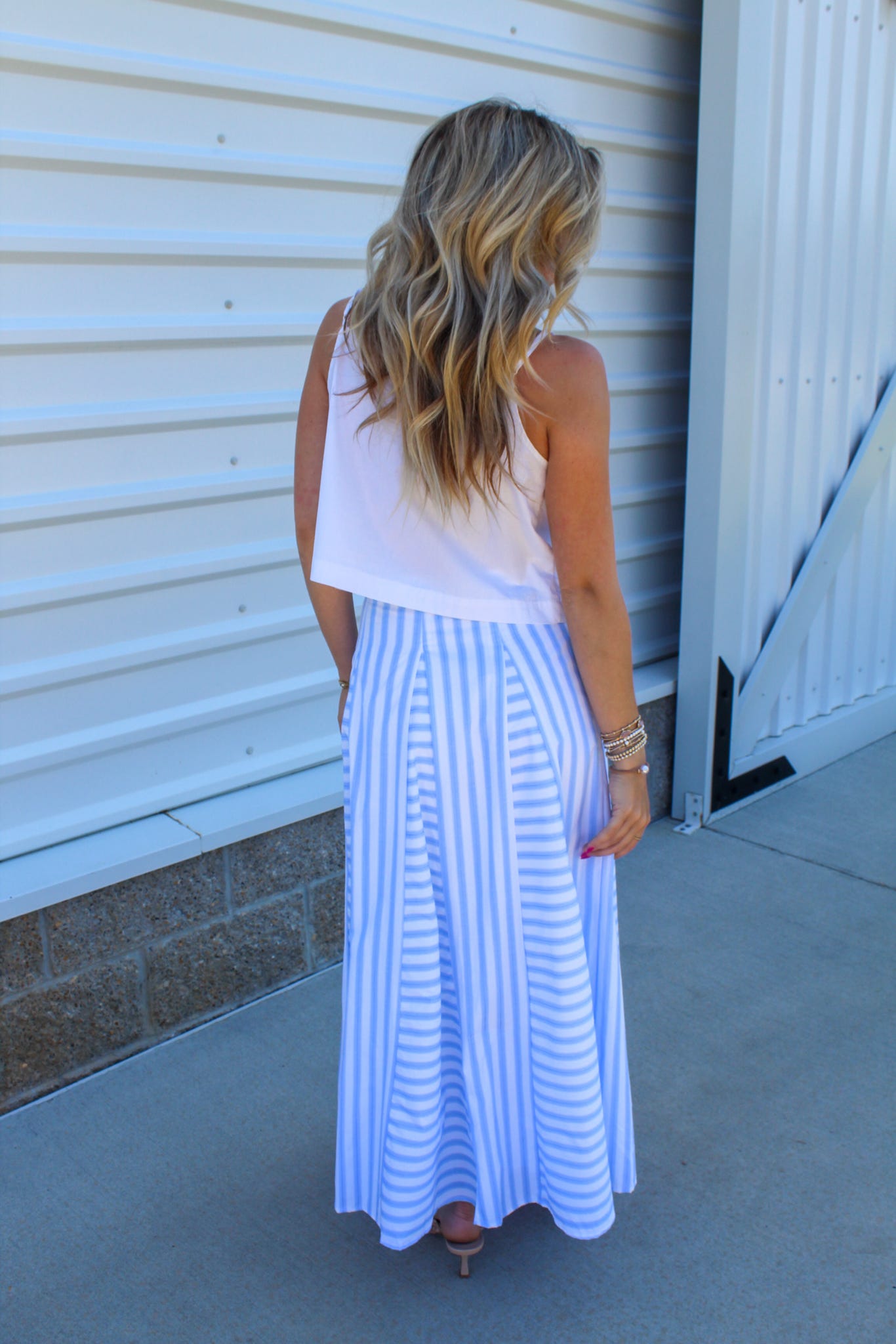 Skylar Stripe Maxi Skirt