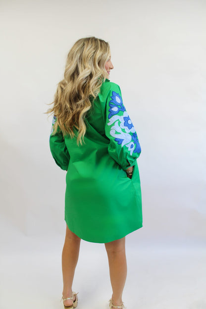 Kingly Kelly Green Dress