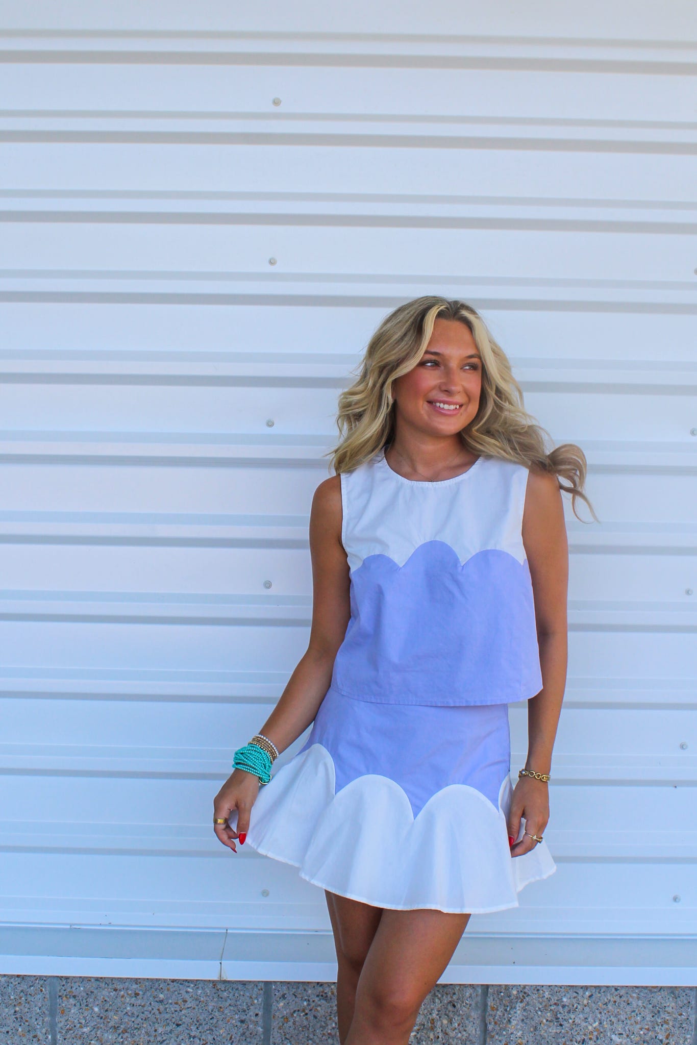 Lavender Cupcake Mini Skirt Set