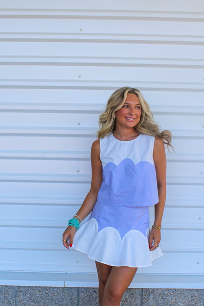 Lavender Cupcake Mini Skirt Set