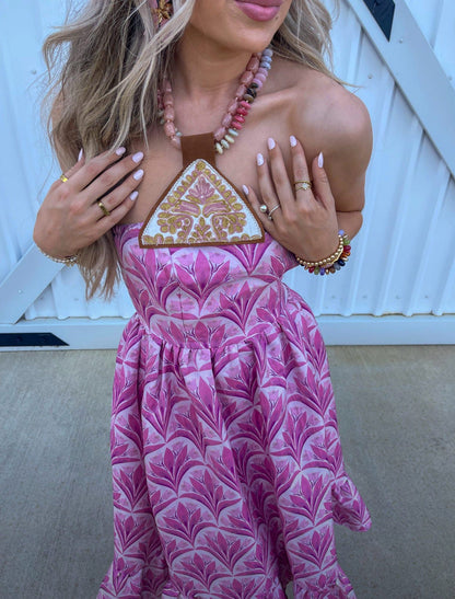 Aurra Jacquard Strapless Midi Dress