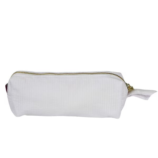 White Seersucker Mini Baguette